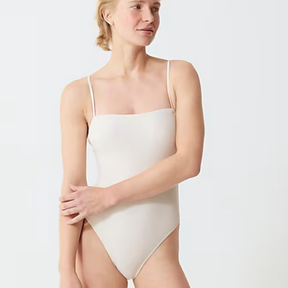 J.CREW Squareneck one-piece swimsuit